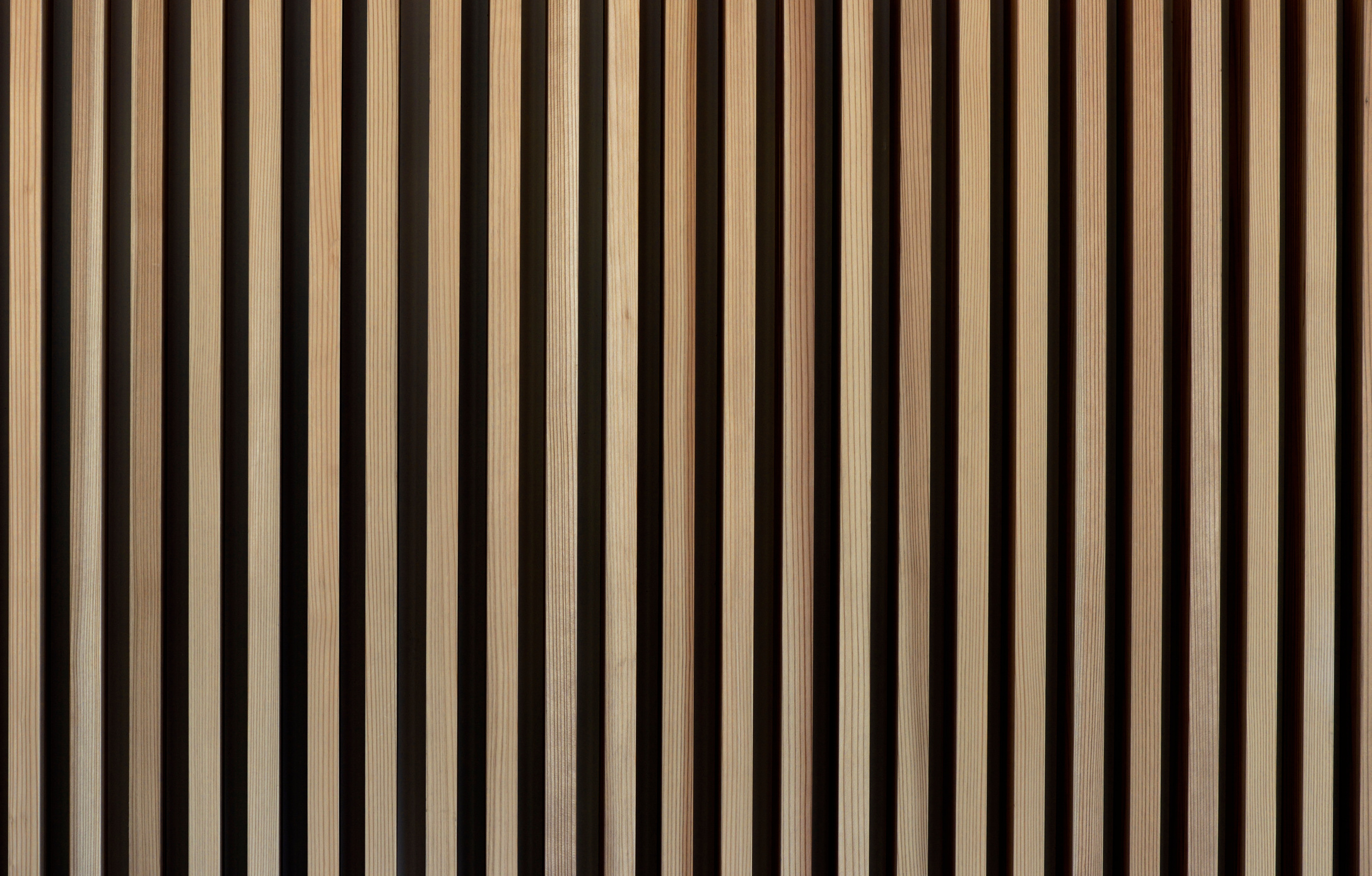 Wooden wall slat